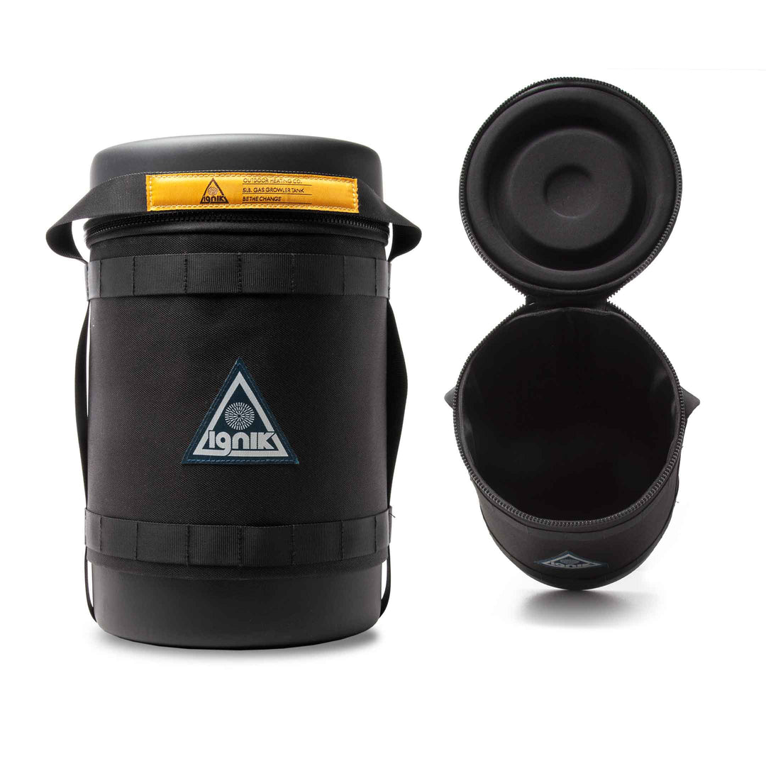 Gas Growler 5lb Case Black