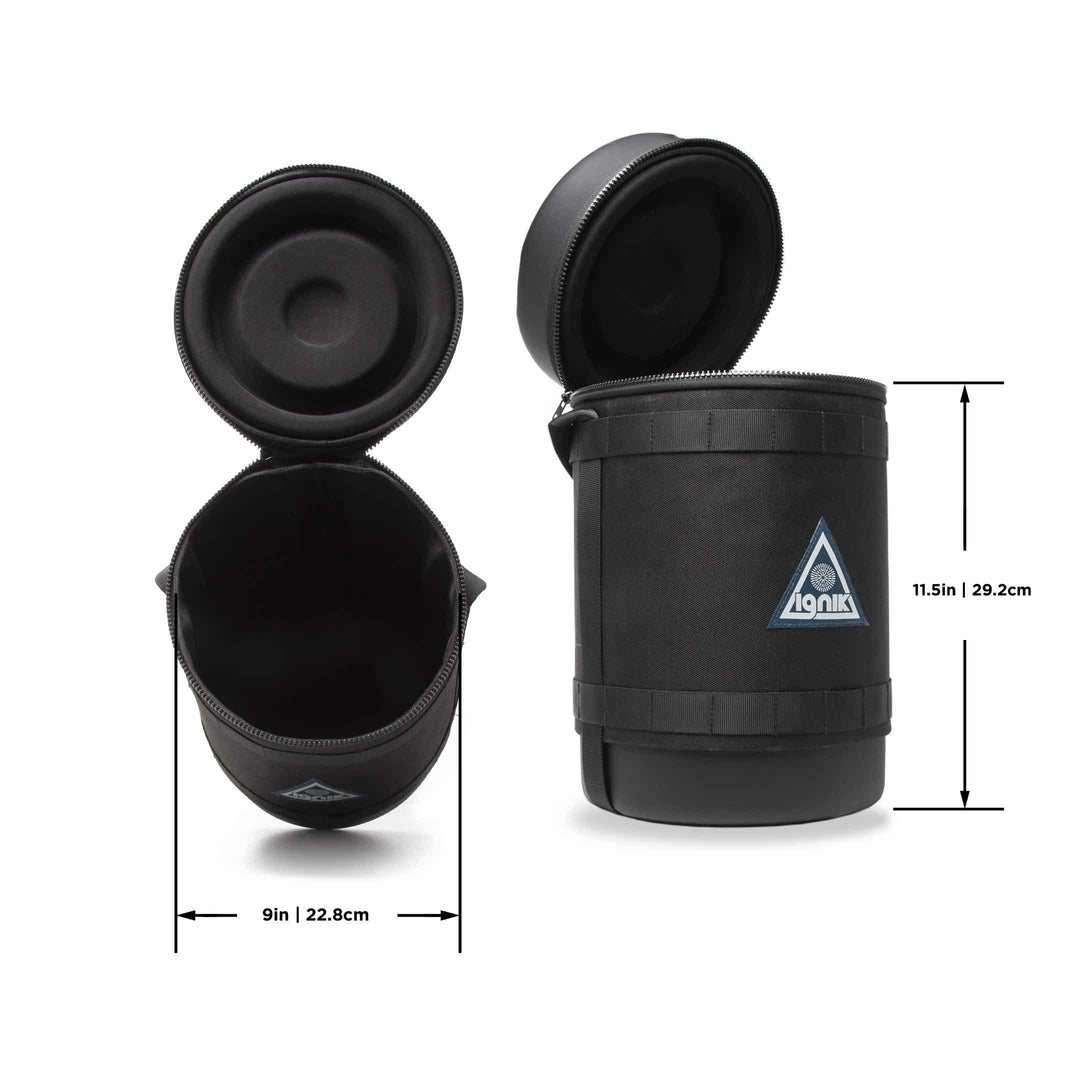 Gas Growler 5lb Case Black Dimensions