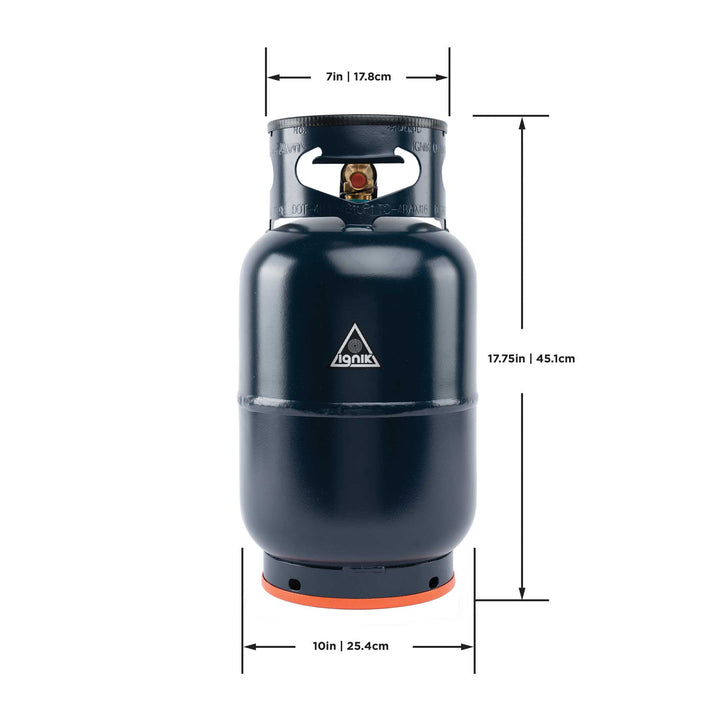 Gas Growler X 10lb Dimensions