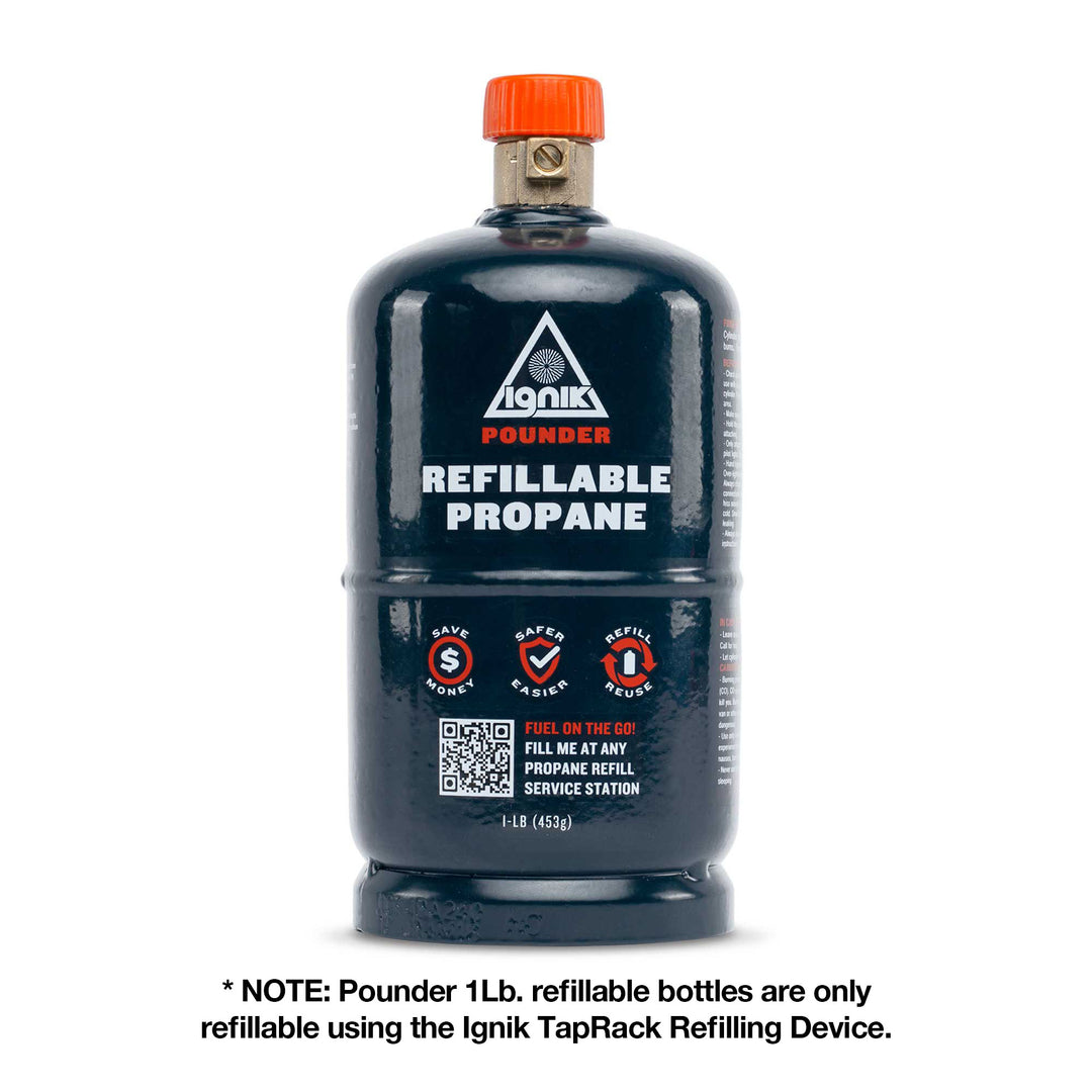 Pounder works with TapRack Refillable Propane System
