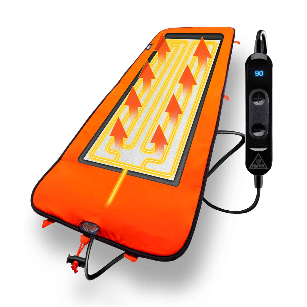 Backside Heated Pad XL Orange Smart Controller