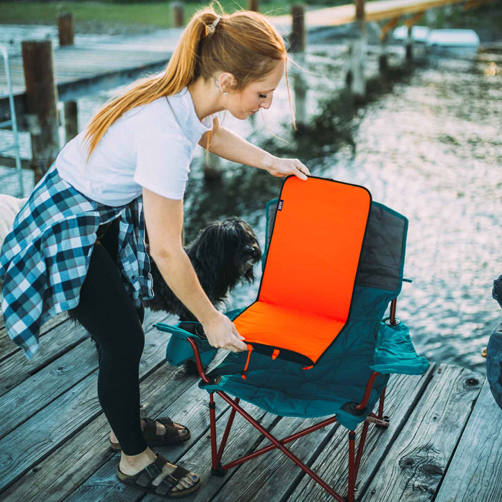 Backside Heated Pad XL Orange in Chair