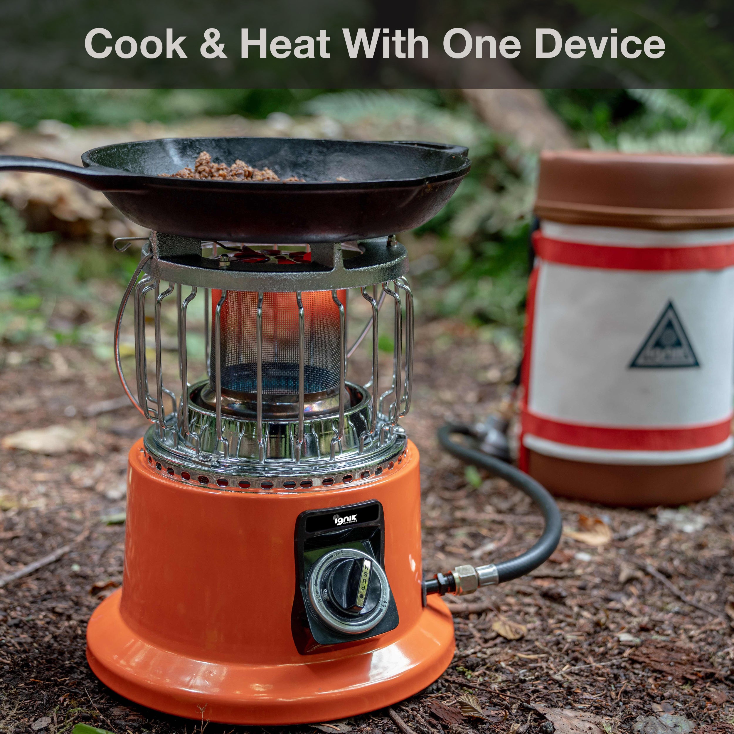 Camping top heater stove